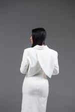 Cropped Tailored Blazer - Image 4