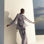 Flowly Wide – Leg Pants -Blue Print