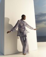Flowly Wide – Leg Pants -Blue Print