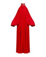 Halter Draped Maxi Dress - Image 5