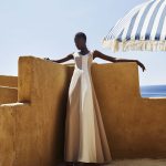 Color – Block A – Line Maxi Dress