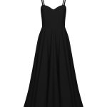 Strapless Sculptural Midi Dress