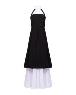 Halter – Neck Layered Maxi Dress - Image 2