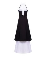 Halter – Neck Layered Maxi Dress - Image 3