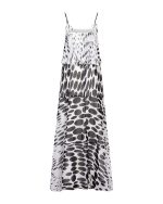 Polka – Dot Evening Maxi Dress - Image 3