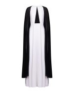 Two – Tone Cape Maxi Dress - Image 2